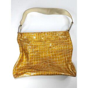 Brighton‎ Handbag C963852 Gold Glossy Square Animal Print Pattern Purse